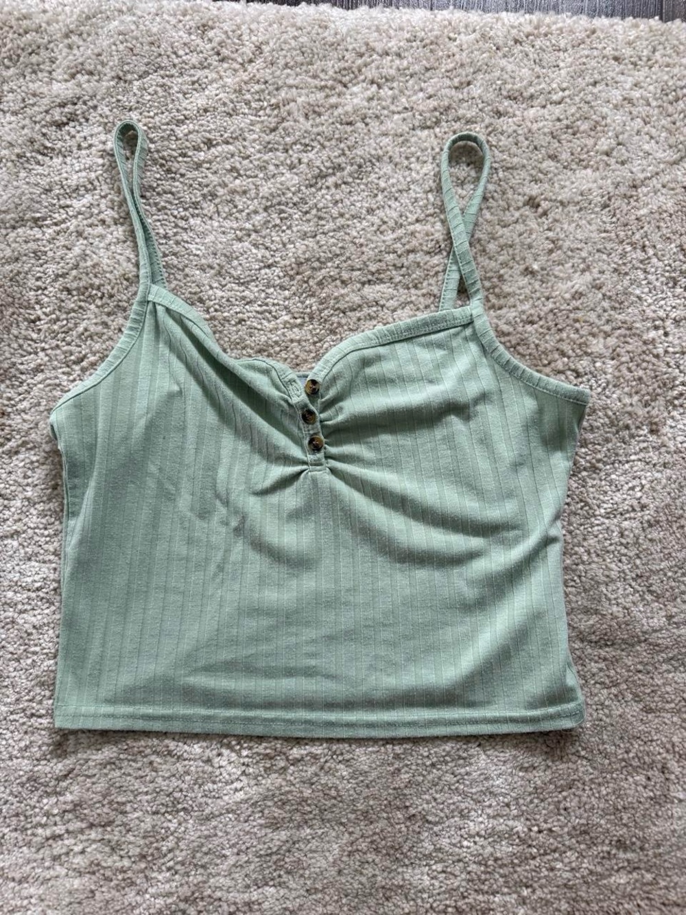 Topshop green tank